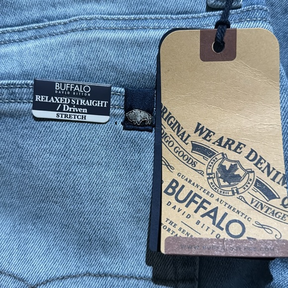 Buffalo David Button•Relaxed Straight•Driven•Stretch•Mens Indigo Jeans•34 x 30 - Picture 12 of 12